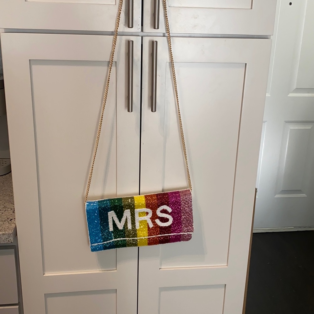 Women’s Mrs. rainbow clutch